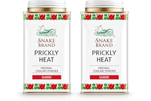 Snake Brand Prickly Heat Cooling Powder, 2-pack (Classic, 150g)