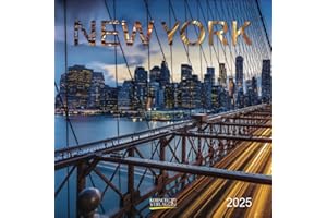 New York 2025: Broschürenkalender mit Ferienterminen. Format: 30 x 30 cm