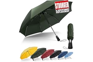 Chakipee Składany parasol podróżny wiatroszczelny deszcz - przenośne parasole dla mężczyzn automatyczne otwieranie zamykane, powłoka 210T otwarcie 97 cm 8 kości