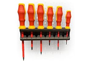 Naturalspring Werkzeug-Wandhalter für Küpper Lochwand Eurolochung Lochwand Zubehör Systemhalter Werkstattorganisation (Schraubenzieher)