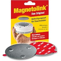 Villkin Lot De 5 Supports Magnétiques Pour Détecteur De Fumée – Diamètre 5 Cm, Sans Perçage, Fixation Facile Et Solide Pour Toutes Surfaces