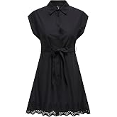 ONLY ONLLOU LIFE EMB S/S SHIRT DRESS PTM Elbise Kadın