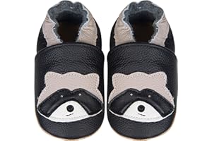 ICEUNICORN Scarpe Neonato Scarpine Primi Passi Morbida Pelle Scarpine Prima Infanzia Suola Scamosciata Carino Colorate Animali 0 a 24 Mesi