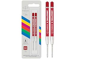 Parker Quinkflow ricarica per penna a sfera | punta media | rosso | 2 pezzi