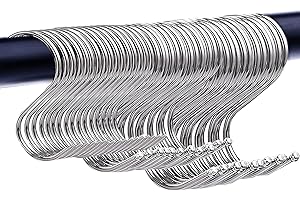 YOUYIKE 30 Stück S Haken Edelstahl, 9cm,7cm,5.5cm S Haken, S Haken Klein, S Form Haken zum Aufhängen, S Form Haken Heavy, für Küche, Garderobe, Büro Küche, Badezimmer, Schlafzimmer(L, M und S)