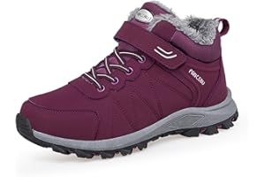 Moudn Winterschuhe Damen Warm Gefütterte Winterstiefel Wasserdicht Winter Schneestiefel Rutschfest Trekkingschuhe Outdoor