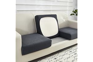 WEJOY Sofa Sitzkissenbezug, Stretch Sitzkissenschutz, Elastischer Kissenbezüge, Husse Überzug Bezug Für Sofa Sitzkissen, rutschfest Stoff Tartan