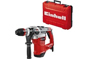 Einhell Wiertarka udarowa TE-RH 38 3F (1050 W, udarność 9 J, mocowanie SDS-Max, ogranicznik głębokości wiercenia z metalu, wydajność wiercenia 38 mm w betonie)
