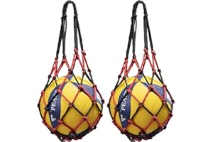 DoGeek Bolso Balon 1Pcs / 2Pcs Net Bolsas Balones Negro para Baloncesto Voleibol Fútbol