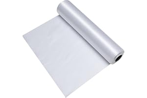 Oaktree UK Eleganza Satin Fabric 29cm x 20m, White, 9 x 29 x 9 cm