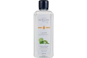 Maison Berger - Lampe Berger Fragrance Refill – 500ml Home Scent Oil for Catalytic Diffuser - Purifies Air & Removes Odors – Made in France – 40 Hours of Diffusion (Lemon Flower)