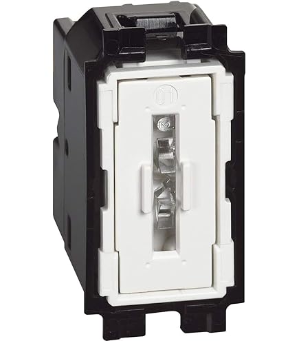 Bticino SKG4279C5EF Connettore RJ45, Categoria 5E UTP, per Sistemi di Trasmissione Segnali a 4 Coppie, Connessione TOOLLESS IDC per Trasmissione Dati/Telefonia, Serie Living Now, 1 Modulo, Colore Nero