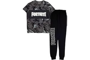 Popgear Fortnite Emotes Ensemble de Pyjama Long pour Garçon Motif Camouflage