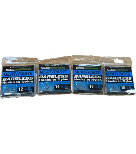 120 Coarse Barbless Hooks to Nylon-6 sizes carp/coarse fishing : Amazon.co. uk: Sports & Outdoors 120 Coarse Barbless Hooks to Nylon-6 sizes carp/coarse fishing : Amazon.co. uk: Sports & Outdoors