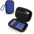 Yinke Carrying Case Compatible with Samsung T7 Shield/T7/T7 Touch Portable SSD USB 3.2 1TB, 2TB, 500GB, Hard EVA Portable Travel Storage Protective Cover (Blue)