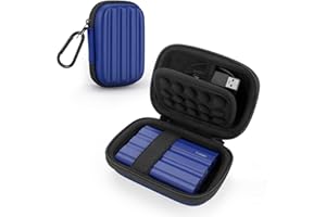 YINKE Custodia Rigida per Samsung Memorie T7 Shield / T9 / T7 / T7 Touch SSD Esterno Portatile da 1T 2T 500 GB, USB 3.2, Hard Disk SSD Esterno Guscio Rigido Borsa da Viaggio（Blu）