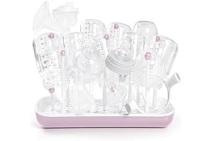 Termichy Rastrelliere asciuga biberon, Asciuga Biberon per Biberon, Tazze da Bambino (Pink)