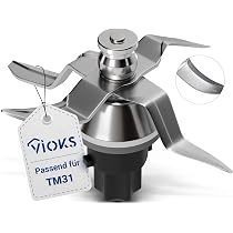 Joint Thermomix TM31 Complet – Joint Couvercle + Joints Lame Silicone + Brosse Nettoyage, Pièces Détachées Compatibles