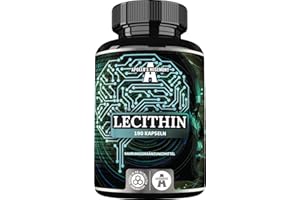 ‎APOLLO'S HEGEMONY Lecithin 1200mg mit Vitamin E - 180 Softgel-Kapseln - Hochwirksames Sojalecithin-Ergänzungsmittel - 6 Monate Vorrat - Unterstützt die kognitive und kardiale Gesundheit - von Apollo's Hegemony
