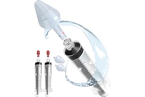 INTALYS Rino Set Siringa per Lavaggio Nasale Adulti da 20ml e Oliva Nasale Anatomica Grande, Kit Pulizia Naso Made in Italy (2 Siringhe, 2 Olive)
