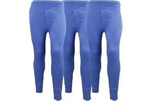 ORBIZ 3-pak męskich spodni termicznych z długim spodniami, warstwa podstawowa, ekstremalnie gorące, szczotkowane wewnątrz, ultramiękkie, legginsy