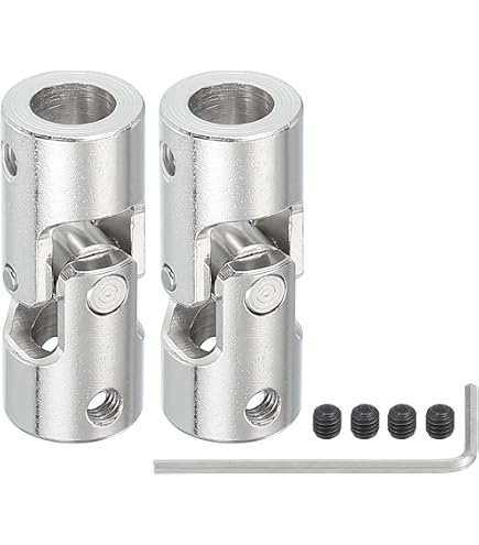 ANGGREK Accouplement Joint Universel 8mm 16mm 42mm - Connecteur Arbre Métallique Pour Modèles RC Et Robots