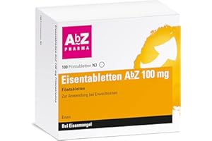 ‎ABZ PHARMA Eisentabletten AbZ 100 mg Filmtabletten: Zum Ausgleich von Eisenmangel, 100 Filmtabletten
