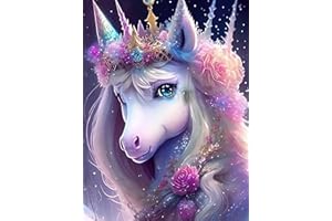 WLOT Diamond Painting Diamant Painting Bilder Beatiful Horse Diamond Painting Erwachsene Full Diamant Bilder Kinder Stickerei Set Kreuzstich Bilder Wall Room Home Decoration