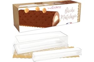 ScrapCooking - Kit Bûche de Noël Matelassée - Avec Moule & Insert - Accessoires Pâtisserie Dessert de Noël - Avec Recette Bûche 3 Chocolats - Fabriqué en France - 1924