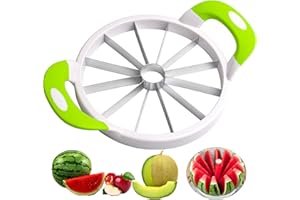 YUEMING Watermelon Slicer, Melon Slicer Watermelon Cutter Melon Slicer Cutter Stainless Steel Fruits Cutting Slicing