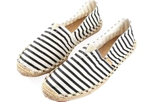 Kentti Herren Stripe Canvas Klassische Flache Espadrilles