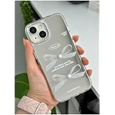 Go Aksesuar Iphone 13-14 - 15 ile Uyumlu Aynalı Fiyonk Model Silikon Kılıf