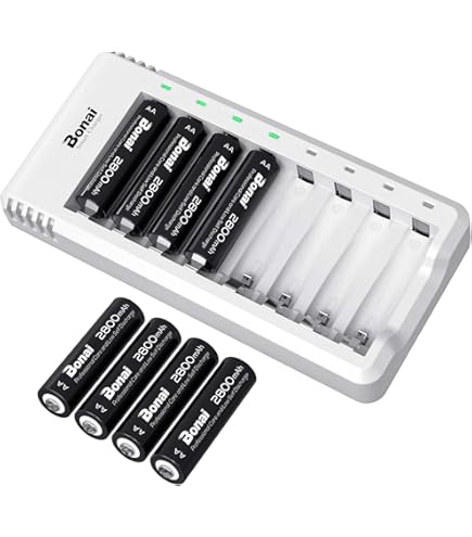 Pile Ricaricabili Litio 1.5v 12 Batterie AA Litio Ricaricabili 3400mWh Con Caricatore Smart LCD - Ricarica Rapida USB-C Pile Ricaricabili Usb