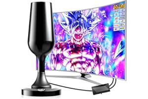 DGUPSP Antenne TV Intérieure Puissante TNT HD, 2025 le plus récent Antenne TV Intérieur avec Amplificateur de Signal à Gain Élevé, Réception Longue Portée à 360° avec Base Magnétique Solide pour,Antennes TNT