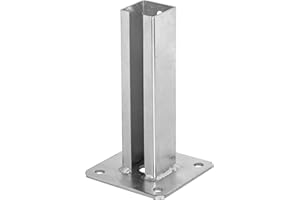 ADGO Base pour Poteaux de Montage Pour Pied de Page Vissé pour Clôture de Panneau (50x50)