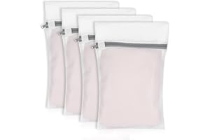 Tyqour 4 sztuki siatkowych worków na pranie, delikatne worki na pranie, 30 x 20 cm, mała siatka na pranie delikatne