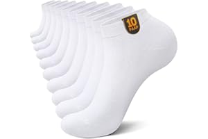 IceCony 10 Paia Calzini Corti Uomo Donna Traspirante Cotone Running Sportivi Estivi Ciclismo Trekking Calze Tennis Invisibili Fantasmini