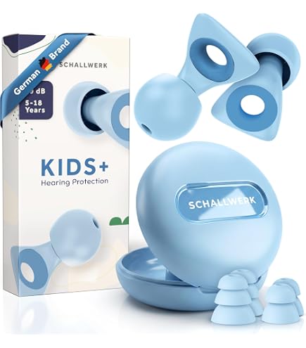 Fitciz Tappi Per Orecchie Small Per Bambini: Silicone Morbido, Riutilizzabili, Per Dormire E Concerti (2 Paia)