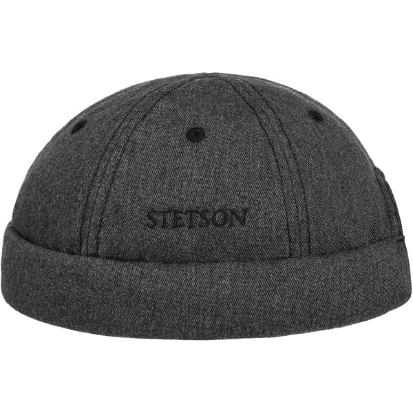 Bonnet Stetson Docker En Laine - Style Marin Avec Revers - Fabriqué En UE