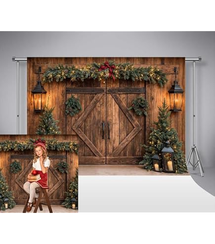 Kate Fotohintergrund Weihnachten/Küche – 2,4x2,4 M, Mikrofaser, Nahtlos, Für Studio & DIY