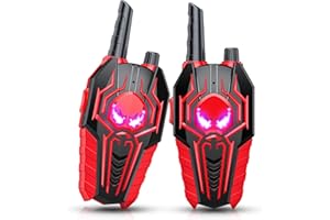 Toyokid Spider Walkie Talkies for Kids, Spider Toys for 4 5 6 Year Old Girls Gift Ages 3-12 Year Old Boy 5 6 7 8 Walkie Talkie Outdoor 3 4 5 6 7 Kids Toys Garden Black