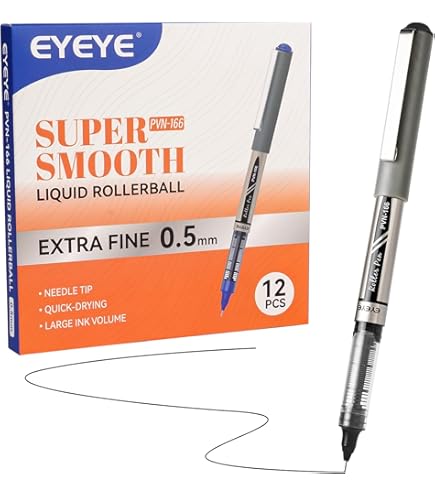Penac Liquid Ink Needle Point Roller - 0.5 mm
