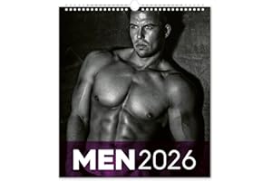 ‎NOTIQUE Men 2026, Wandkalender Nackte Männer Erotik Kalender, Sexy Kalender XXX Erotiek Männerkalender 30 x 34 cm