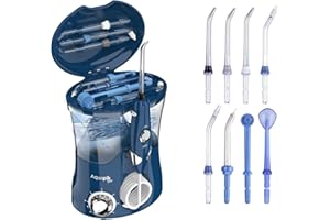 BOSTON TECH Aquapik® PRO profesjonalna irygator dentystyczny, usuwa płytkę nazębną + zalecany przez dentystów + pielęgnacja implantów i ortodoncji, irygator do jamy ustnej z 8 ustami + 10 poziomami ciśnienia +