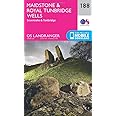 Maidstone & Royal Tunbridge Wells Map | Sevenoaks & Tonbridge | Ordnance Survey | OS Landranger Map 188 | England | Walks | Cycling | Days Out | Maps | Adventure