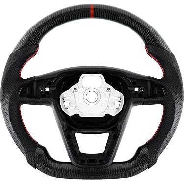 Mountney 12" ZOLL SCHWARZ LEDERLENKRAD SCHWARZ HALBGESCHALTETE MITTE