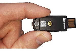 authenton#1 CTAP 2.1, Made in Germany! USB-A+NFC, FIDO2-Sicherheitsschlüssel (Enterprise+Consumer), Militärzertifizierter Authentikator. Passend für USB-A und alle NFC unterstützte Mobilgeräte