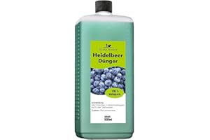Konfitee Heidelbeer Dünger Flora Boost 500ml I Für bis zu 100L Gießwasser I Obst- & Beerendünger für Heidelbeeren I Flüssiger Blatt- & Wurzeldünger I 100% natürlicher Pflanzendünger