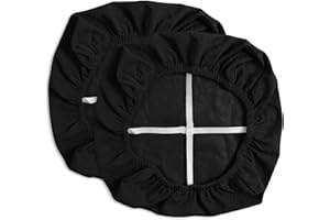 Yikko Coprisedili impermeabili per sedia a scacchi jacquard ekedalen, ad alta densità, per sala da pranzo, bar, decorazione per feste di matrimonio, elastico, lavabile, colore nero