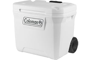 Coleman Marine Xtreme 50QT Frigorifero con ruote | 47L Scatola di ghiaccio ad alte prestazioni | Isolamento completo in schiuma PU | Mantiene fresco per 4 giorni | Termica portatile con protezione UV